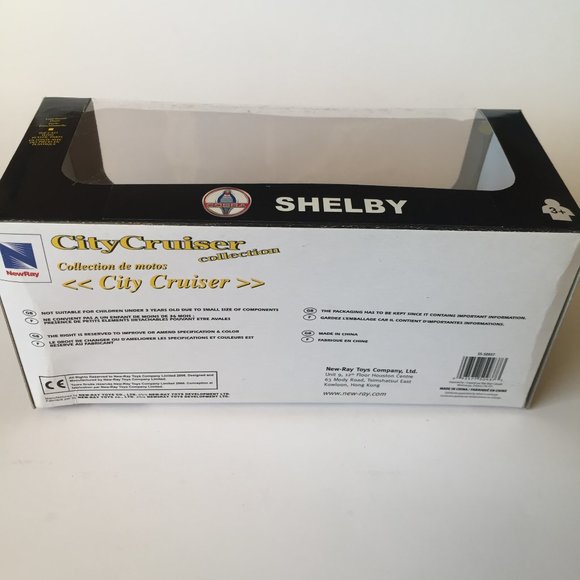 New-Ray 1966 Shelby Cobra 427 S/C Die-Cast Replica Car 5'' City Cruiser/ Black - Picture 4 of 4